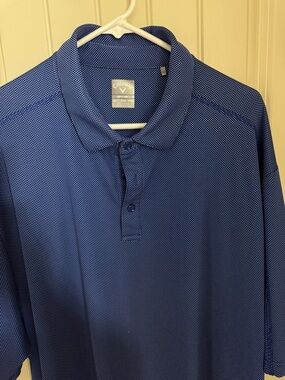 Callaway Men's Royal Blue Micro-Pattern Polo